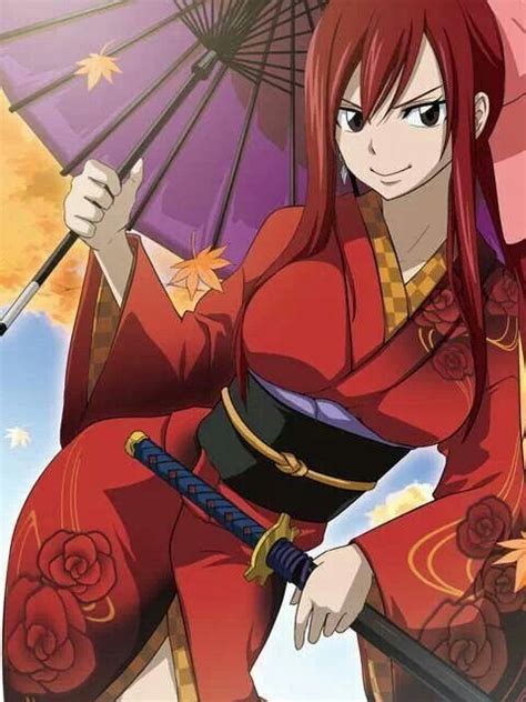 Kimono Erza So Beautiful Personajes De Anime Fairytail Anime Fairy Tail
