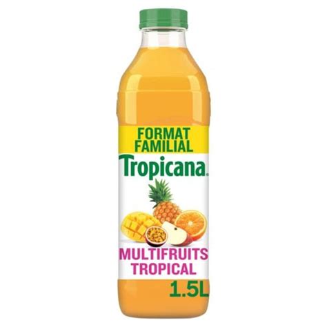 Jus multifruits tropical TROPICANA la bouteille de L à Prix Carrefour
