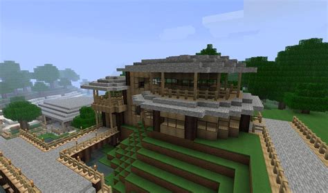An Image Of A House In Minecraft