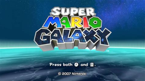 Super Mario Galaxy Ost Overture Title Screen Youtube