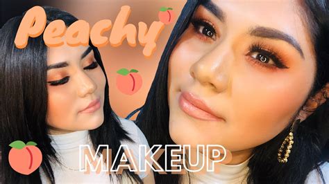 🍑 Peachy Aesthetic Makeup 🍑 Dramatic Paso A Paso Tatysa Youtube