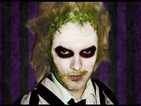 You don't have to say beetlejuice three times to make him appear; Beetlejuice - Makeup Tutorial! - YouTube