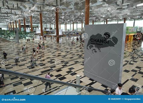 Interior Of Singapore Changi Airport Editorial Photo Image Of Modern