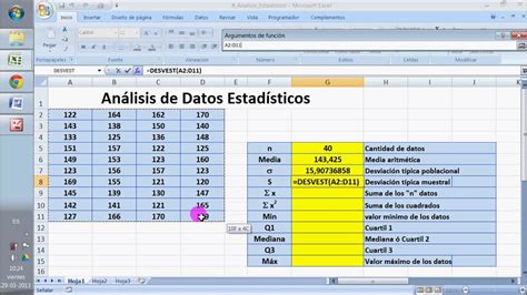 Análisis de Datos Estadístico en Excel YouTube