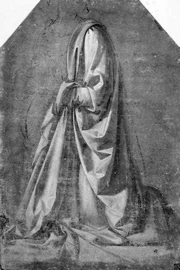 Drapery Study For A Kneeling Figure Seen In Three Quarter Profile To