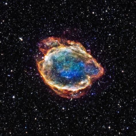 The Debris Cloud From A Supernova Shows An Imprint Of The Actual