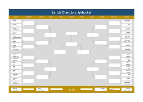 16 Bracket Template 16 Team Seeded Triple Elimination