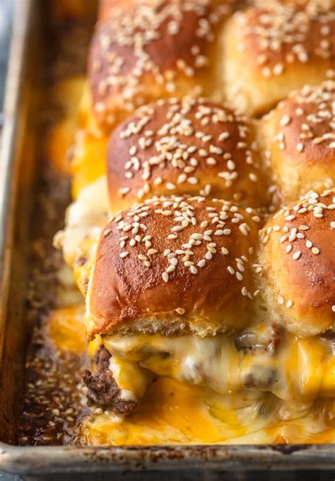 Cheeseburger Sliders Recipe Baked Video The Cookie Rookie