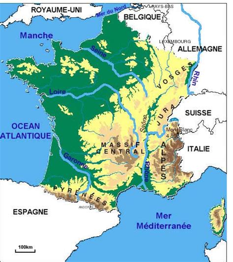 Carte Des Fleuves De France ≡ Voyage Carte Plan