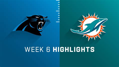 Carolina Panthers Vs Miami Dolphins Highlights Week 6