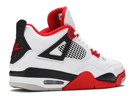 Air Jordan 4 Retro Og Gs Fire Red 2020 Grey Tech Black White 408452 160 Air Jordan IV Sepcleat