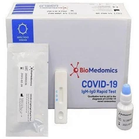 Resultsbiomedomics Covid 19 Igmigg Rapid Test Kit At Rs 100piece In