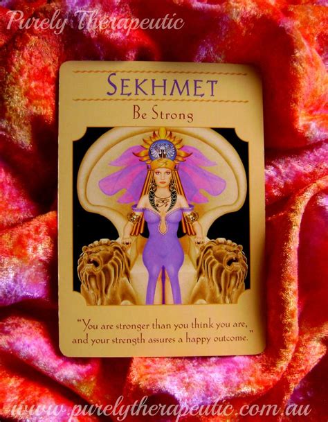 Sekhmet Be Strong “you Are Stronger Than You Think You Are And Your Strength Assures A Happy