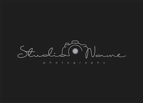 Photography Modern Camera Logo With Multiple Foil Colors For Studio