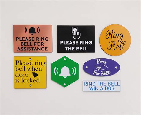 Personalized Engraved Please Ring Bell Door Sign Etsy