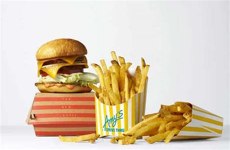 The burger comes with sweet mustard sauce, lettuce, tomatoes, and cucumbers on a vegan bun. Celebrate National Veggie Burger Day at Amy's Drive Thru ...