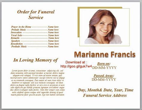 Lds Funeral Program Template Free Best Professionally Designed Templates