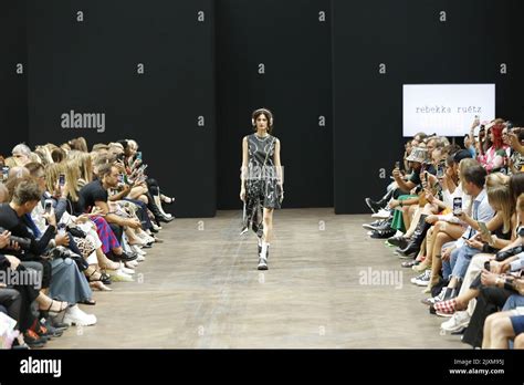 09 07 2022 berlin germany models walk the runway at the rebekka ruétz show during the