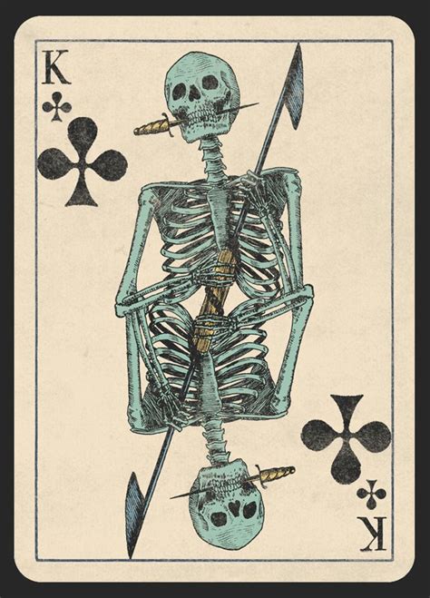Often the front (face) and back of each card has a finish to make handling easier. A Deck of Skeletons. Vintage STYLE Playing Cards. by Mike Willcox — Kickstarter #PlayingCards ...