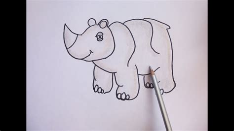 Como Dibujar Rinoceronte Kawaii Paso A Paso Dibujos