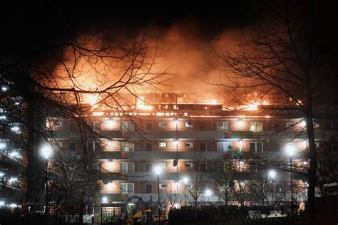 October 2020 husby is a station on line 11 (blue line). Update. husby fire has spread to roof of block of flats ...