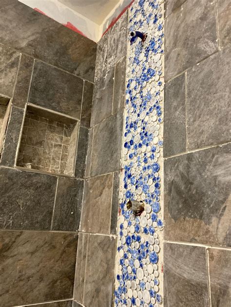 Pin By Mamabearbuttpuff On Mosaic Waterfall Shower Tile In 2021