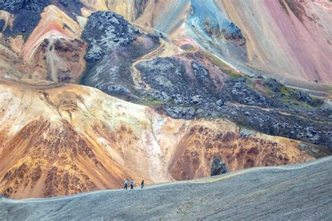 Premium Photo Colored Mountains Of The Volcanic Landscape Of