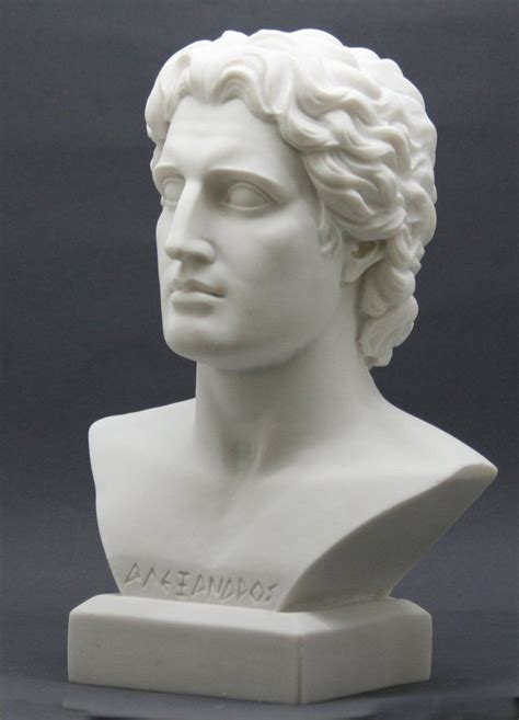 Alexander The Great Head Bust Greek Cast Marble Statue Etsy Marble