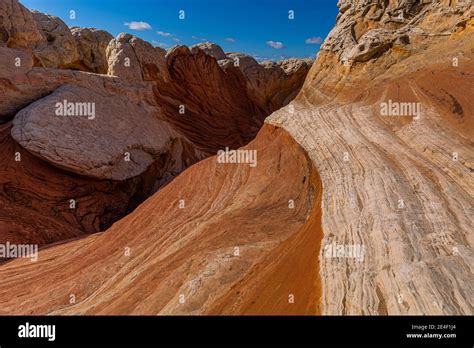 Layered Sandstone Formations In White Pocket Vermilion Cliffs National