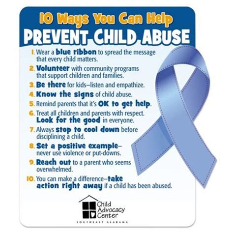 10 Ways You Can Help Prevent Child Abuse Stop Abuse Campaign