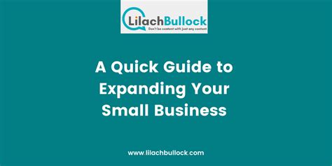 Expanding Your Small Business A Quick Guide To Help