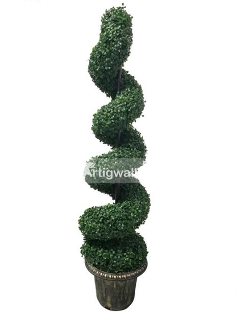 Adjustable Artificial Topiary Boxwood Spiral Tree