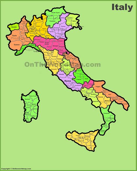 Italy Provinces Map 5130 Hot Sex Picture