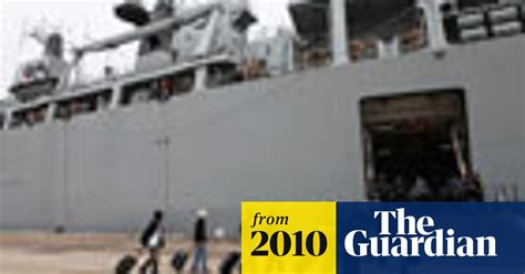 Hms Albion Rescues Stranded Britons World News The Guardian