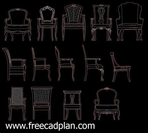 Chairs Dwg Free Pin On Learning Resources Furniture Library Of Dwg