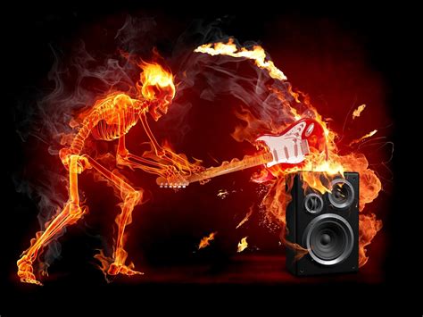 Guitar On Fire Wallpaper 64 Images