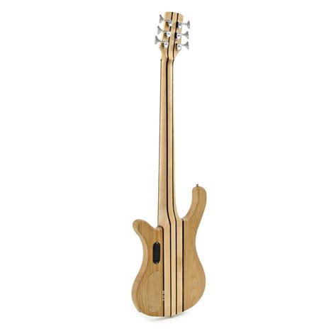 Oregon 6 String Neck Thru Bass Guitar By Gear4music Natural B Stock
