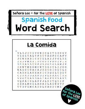 Language tools & level test. Spanish Food Activity - WORD SEARCH - Easy Spanish SUB ...