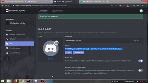 Discord Rainbow Role Bot Download Instructions In Description