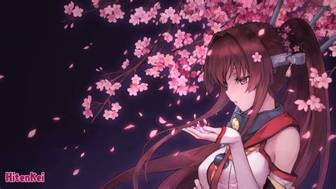 Fond Décran Anime Filles Anime Fleur De Cerisier 1500x844 Px