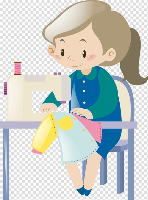 Sewing Drawing Sewing Machines Cartoon Transparent Background Png