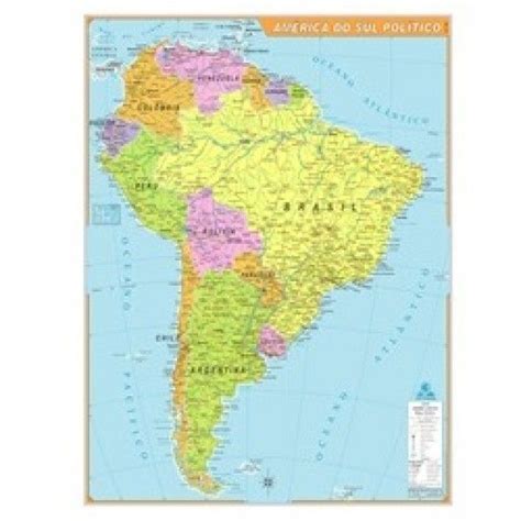 Mapa Politico Da America Do Sul Uni O Comercial