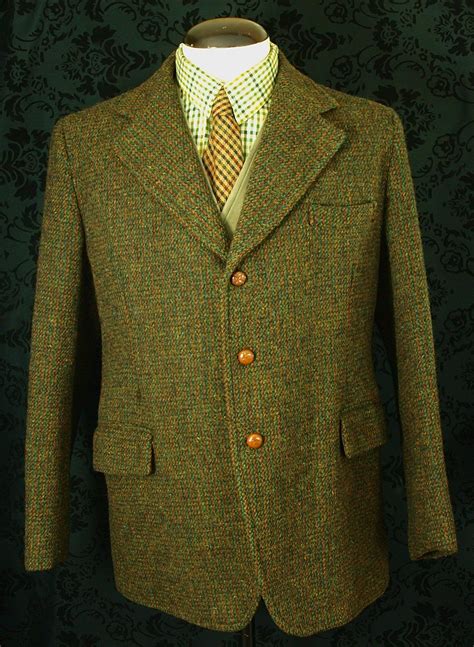 A Good Early Mens Vintage Harris Tweed Blazer Jacket Size 42 Etsy Uk