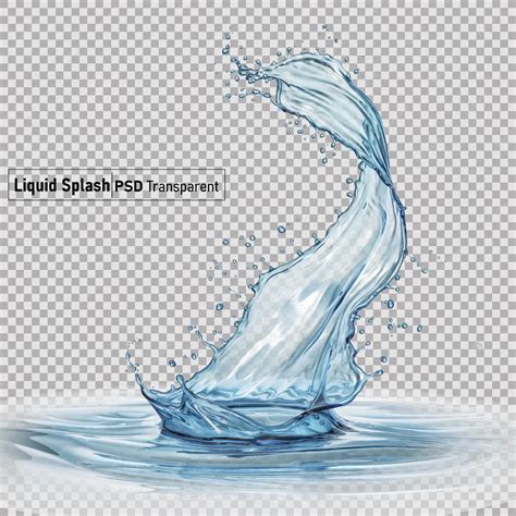 Premium Psd Splash Of Water Liquid Isolated