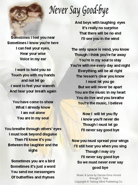 There is'nt any actual best kinda way to say goodbye to anyone. Never Say Goodbye - Original Memorial Song from Song Legacy