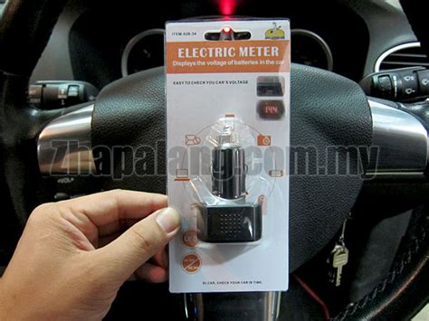 12v 24v Mini Digital Led Display Red Cigarette Lighter Electric Car