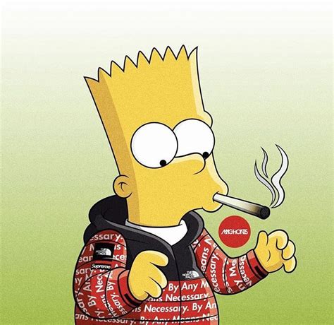 Bart Simpson Smoking Svg