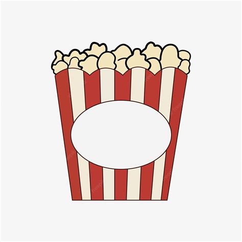 Premium Vector Popcorn Icon Design Popcorn Box Isolated On