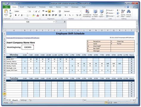 Weekly Timesheet Template Free Excel Timesheets Clicktime For