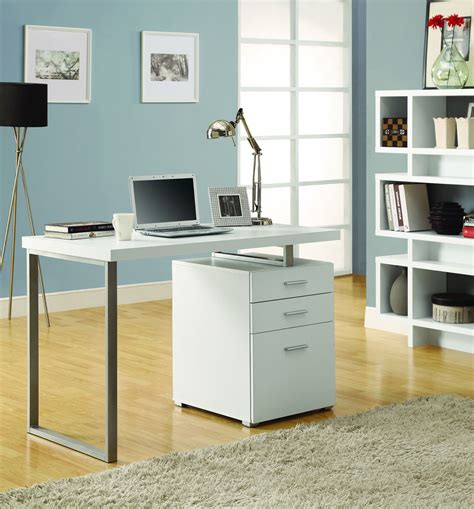 48 White Computer Desk Modern White Desk Home Office Desks